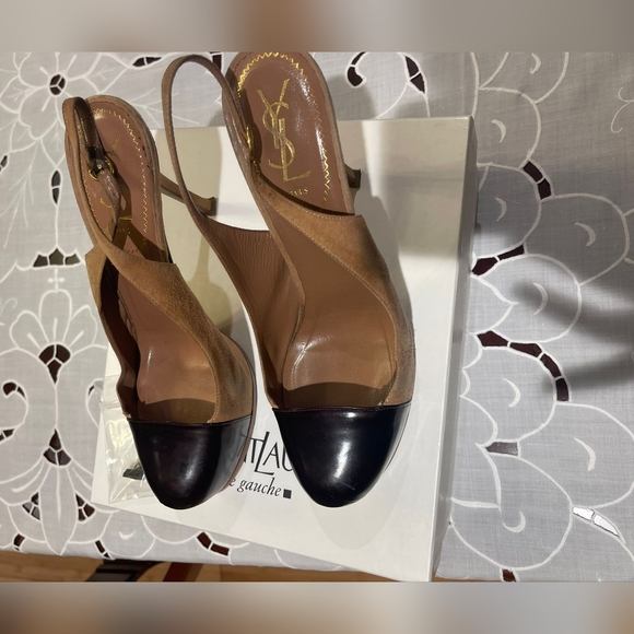 Saint Laurent, size 40 Brown leather and Camel suede - Picture 2 of 11